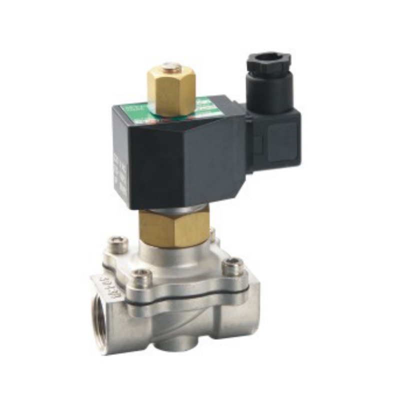 Électrovanne en acier inoxydable à 2 voies, série 2S, 2 positions